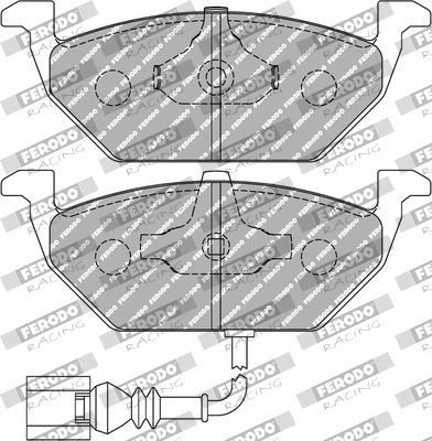 Ferodo Racing Bremsbelag Satz Bremsscheibe Scheibenbremse für Skoda Octavia II