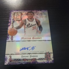 Topps Signature Marcus Sasser Detroit Pistons Manuscripts Auto MS-MS Serial /100
