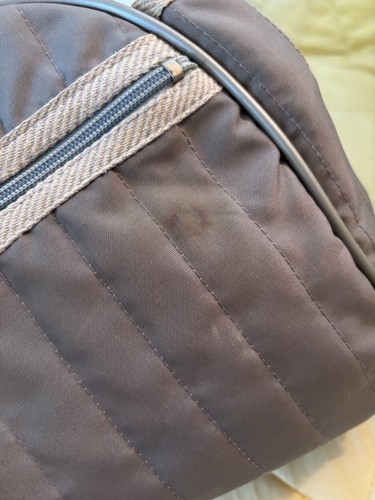 RARE VINTAGE 80S NIKE SWOOSH GYM BAG GREY DUFFLE METAL TAG BOTTLE HOLDERS - Picture 5 of 22