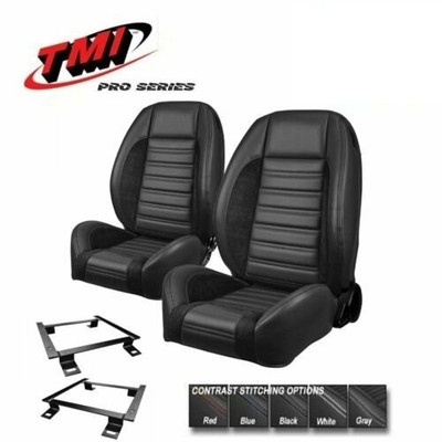 TMI Pro Series Sport R Bucket Seat Set +Rear for 1964 - 1969 Mustang Coupe