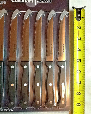 CUISINART CLASSIC 6-PIECE TRIPLE RIVET STEAK KNIFE SET (NEW) 062824A