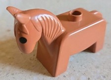 LEGO DUPLO - FATTORIA ANIMALI 1985 - CAVALLO MARRONE - 2647 - VINTAGE - USATO