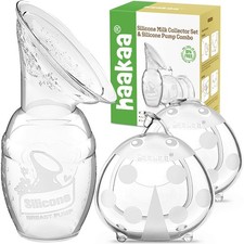 Haakaa Manual Breast Pump 4oz/100ml  Ladybug Milk Collector Breastfeeding Set