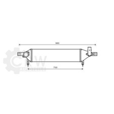 Ladeluftkühler für Nissan Qashqai +2 I 1.6 dCi Bj.11-13