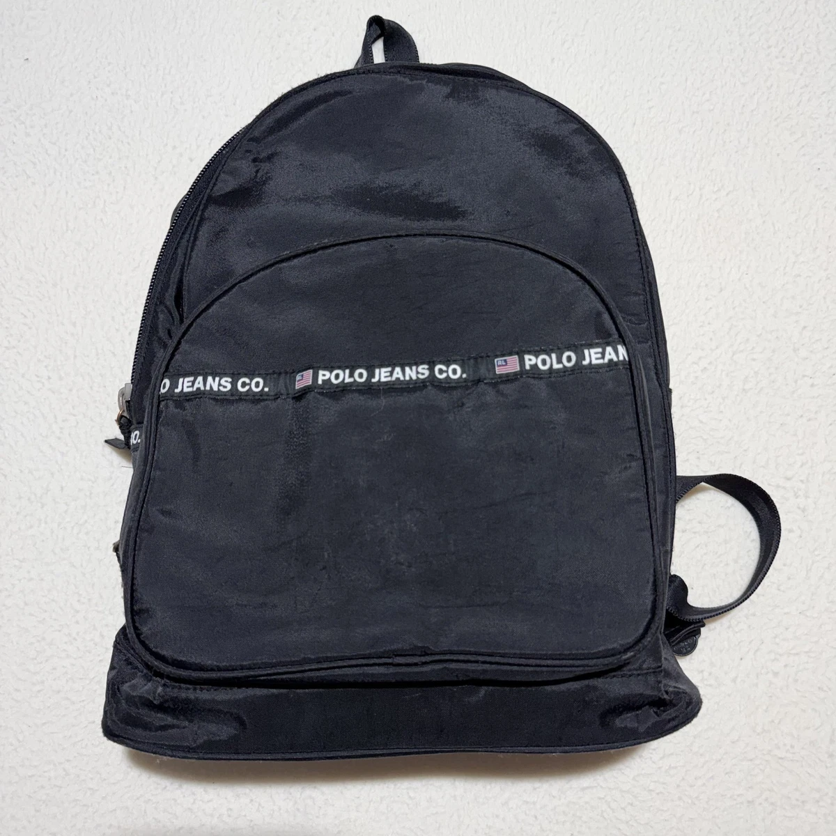 Ralph Lauren Polo Jeans Co. Y2K vintage women’s Backpack Black POLO RALPH LAUREN Backpack in black main image 4