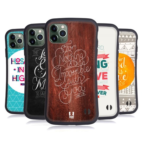 HEAD CASE DESIGNS FAMOUS BIBLE VERSES HYBRID CASE FOR APPLE iPHONES PHONES - Picture 1 of 12