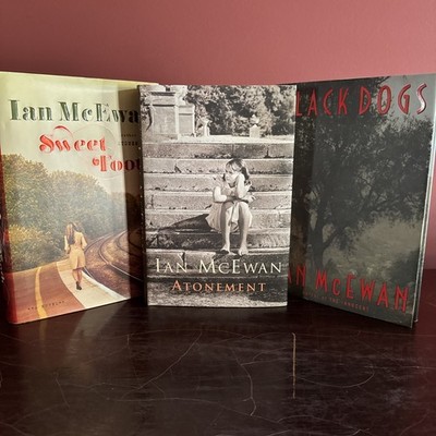 Books By Ian McEwan Lot Of 3 HCDJ Atonement Black Dogs Sweet Tooth