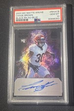 PSA 10 POP 1 /5 RC AUTO Chase Brown 2023 WC Matte #RHACB