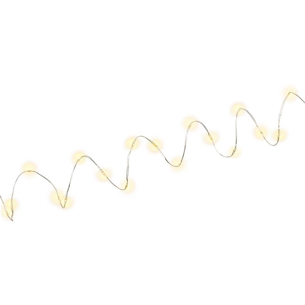 Светодиодная лампа Goobay 20er-Silberdraht-Lichterkette inkl Таймер включения батареи включен 2090₽