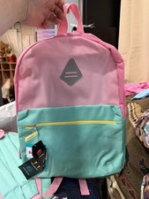 basic backpack pink and Teal New With Tag