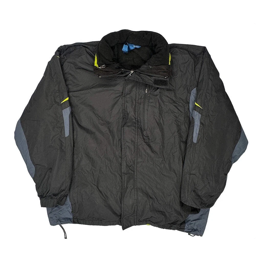 Reebok Windbreaker - XL Black Polyester