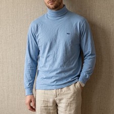 Vintage Izod Lacoste Shirt Mens Sz XL Turtleneck Long Sleeve 80s Retro Pullover