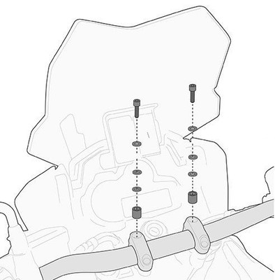 02SKIT - Givi Schraubensatz speziell für Smart Bar S900A oder Smart Mount S901A