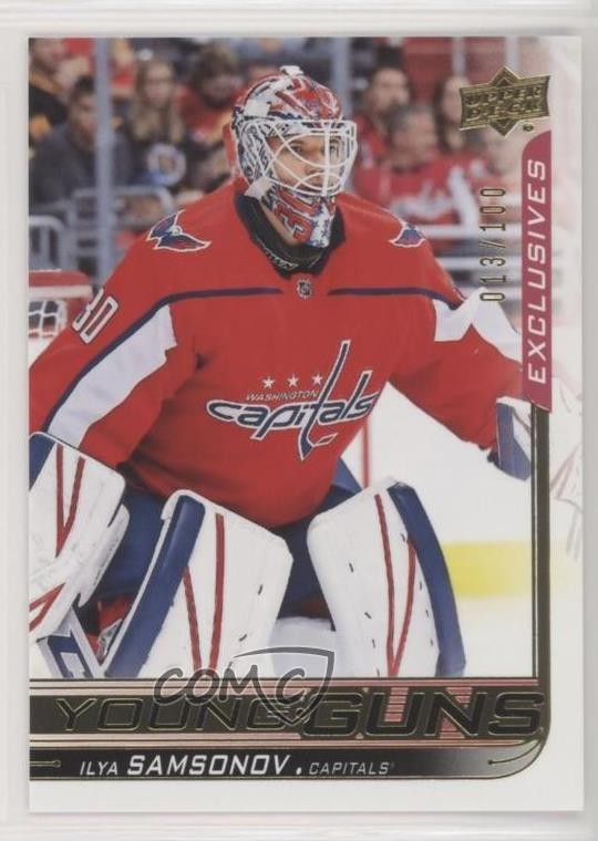 2018 Upper Deck Young Guns UD Exclusives 13/100 Ilya Samsonov #463 Rookie RC 4kx
