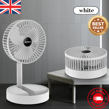 Telescopic Cordless Fan Cooling Wireless Folding Portable USB Rechargeable Fan