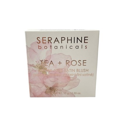 Seraphine Botanicals Tea + Rose Streak Free Satin Blush Pomegranate