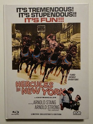 Hercules in New York Arnold Schwarzenegger Mediabook Cover C Blu Ray + DVD RAR 