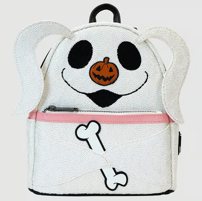 Loungefly Disney The Nightmare Before Christmas Zero Sequin Glow Mini Backpack