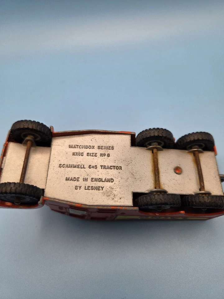 火柴盒国王尺寸 K-8,SCAMMELL 6x6 拖拉机 Laing。 莱斯尼英格兰橙色 — 第 3/4 张图片