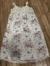 Floral slip dress night gown lace lati fashion size xl