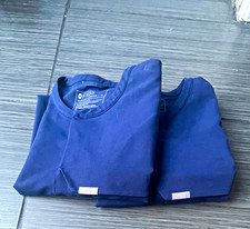 FIGS Technical Collection Men  s Scrub Top Navy M Polyester Solid