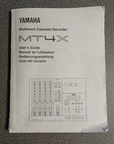 Yamaha MT4X User's Guide Original Vintage 4 Track Cassette Recorder Manual - Picture 1 of 7