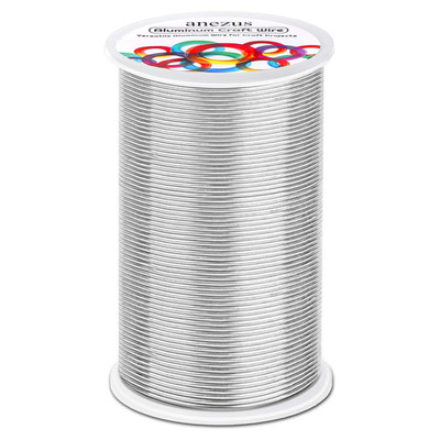 Bendable Craft Metal Wire - 540 Feet, 18 Gauge Flexible Beading Wire for Wreath