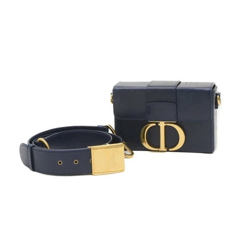 Sac bandoulière Christian Dior Dior 30 Montaigne cuir marine GZl16fpj