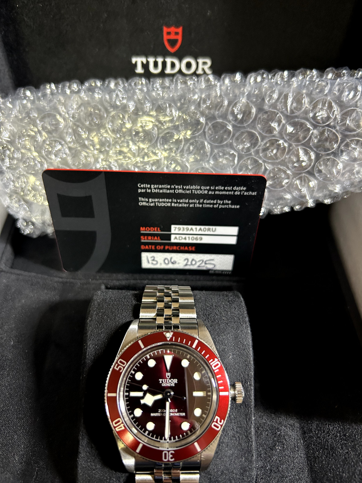 2025 Tudor Black Bay 58 Burgundy | 39mm | Jubilee | M7939A1A0RU-0001 Full Set