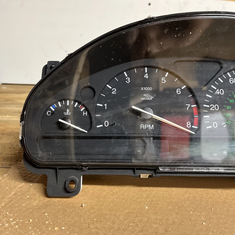 Grupo velocímetro Jaguar S 2000-2001 kilometraje desconocido XR8F-10849-BL OEM Foto 3 de 4