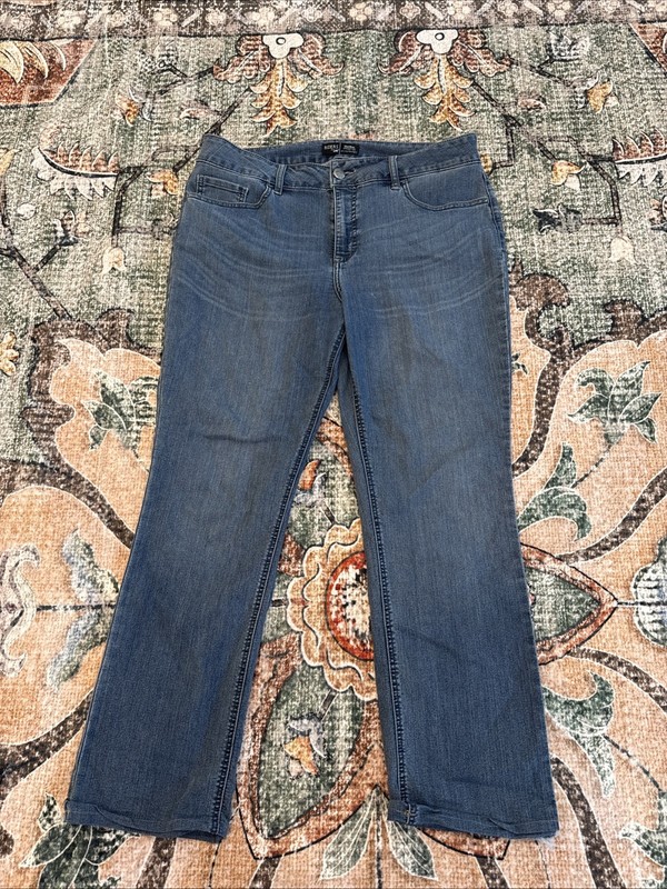 Riders by Lee Straight Leg Mid Rise Blue Jeans  Women's 16m Size