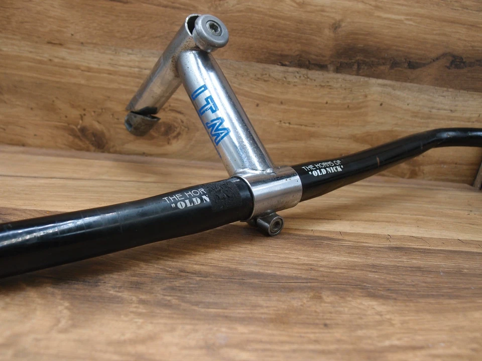 Manillar ITM bullbar + vástago de pluma ITM hecho en Italia 1994 25,4 mm Foto 3 de 4