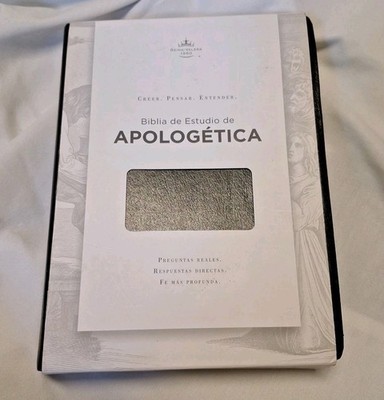Biblia Pastoral de Estudio de Apologetica RV1960 imit piel negro Spanish Study 