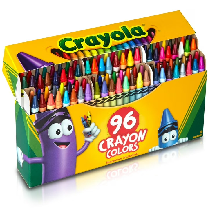 Crayola Crayons, 96 Count Set, School Supplies for Kids & Cl