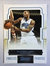 2009-10 Panini Classics Rashard Lewis Platinum Timeless Tributes SP #/25 Magic