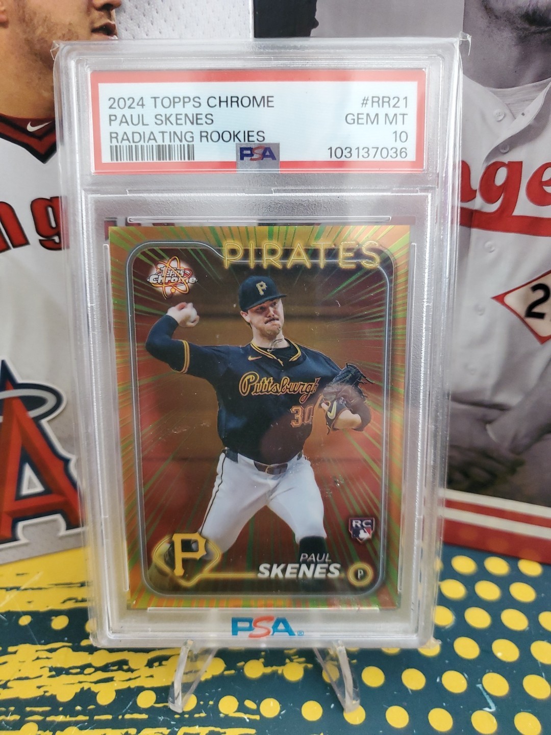 2024 Topps Chrome Radiating Rookies #RR21 Paul Skenes Update PSA 10 SSP Case Hit