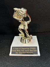 4 1/2" tall Female Comic Golfer Trophy please Look At All Pictures 