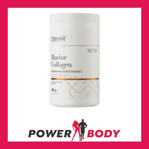 OstroVit Marine Collagen + Hyaluronic Acid + Vit C Mango 500g