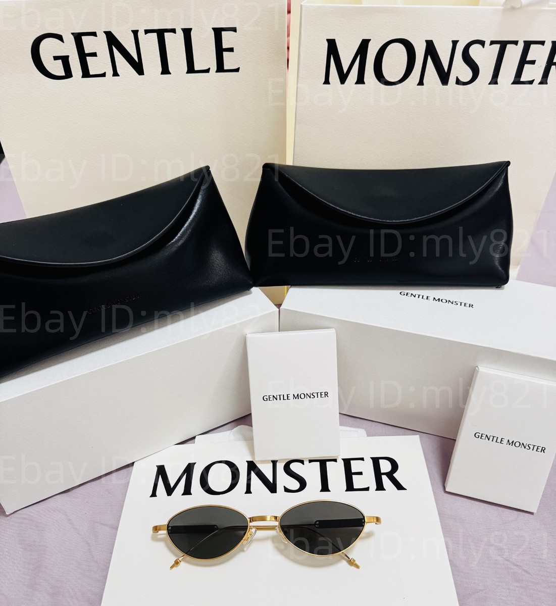 小物 gentlemonster GentleMonster Sunglasses Maison Margiela x MM108 01 Black Frame
