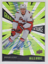MORGAN GEEKIE 2020-21 UD Allure Grand Entrance Autographs Green Rookie Auto GE-6