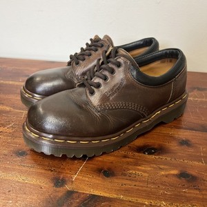 Vintage Dr. Martens 8053/59 Made in England Brown Leather 5-Eye Oxford Size 7 Dr. Martens 8053 Brown Leather 5-Eye Oxford Boots - Padded  main image 4