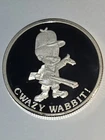 1 Ozt .999 Pure Silver Round Commemorating Bugs Bunny 50th Birthday Released1990