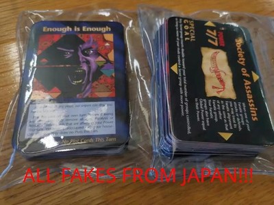 Assassins 50 Common Set ILLUMINATI INWO Card Game 'Enough is