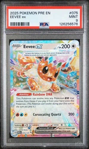 PSA 9 Eevee ex 075/131 Sv: Prismatic Evolutions Holo