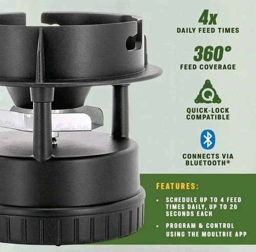 Moultrie All-in-One II Deer Feeder Kit Quicklock Adapter Fits Most 4x Feed Times - 第 4/7 張圖片