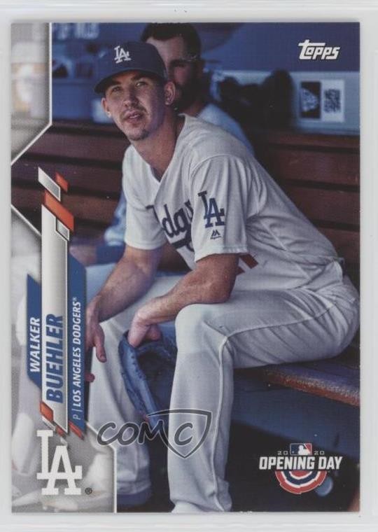 2020 Topps Opening Day Image Variation SP (In Dug-Out) Walker Buehler #172 0rx0