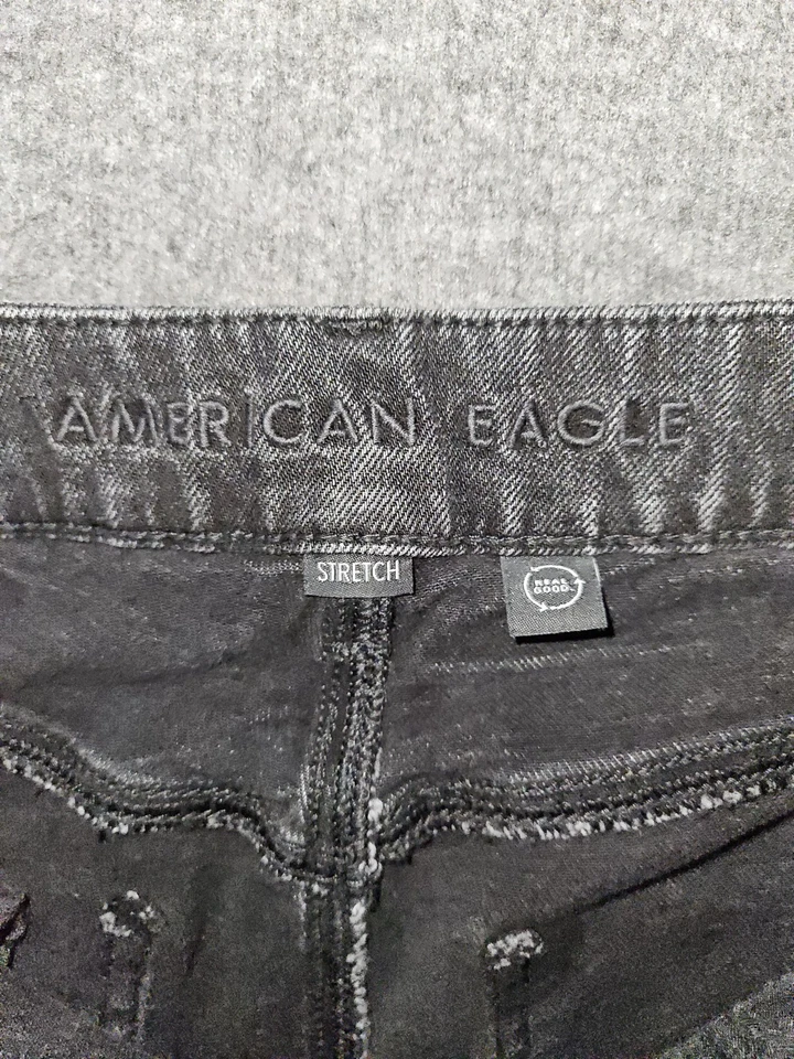 American Eagle Baggy Wide Leg Jeans Women's 10 Curvy Super High Rise Y2K - Image 2 of 4