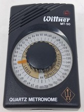 Wittner MT-50 Quartz Metronome Black w/ Light Headphone Jack for Piano. U