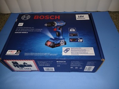 New Bosch 1/2 Inch 18V Brushless Compact Drill Driver Kit New! Free Shipping USA
