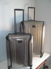 Tumi Vapor Bronze Diamond Long Trip Luggage Set Carry On Check In Spinner-nwt